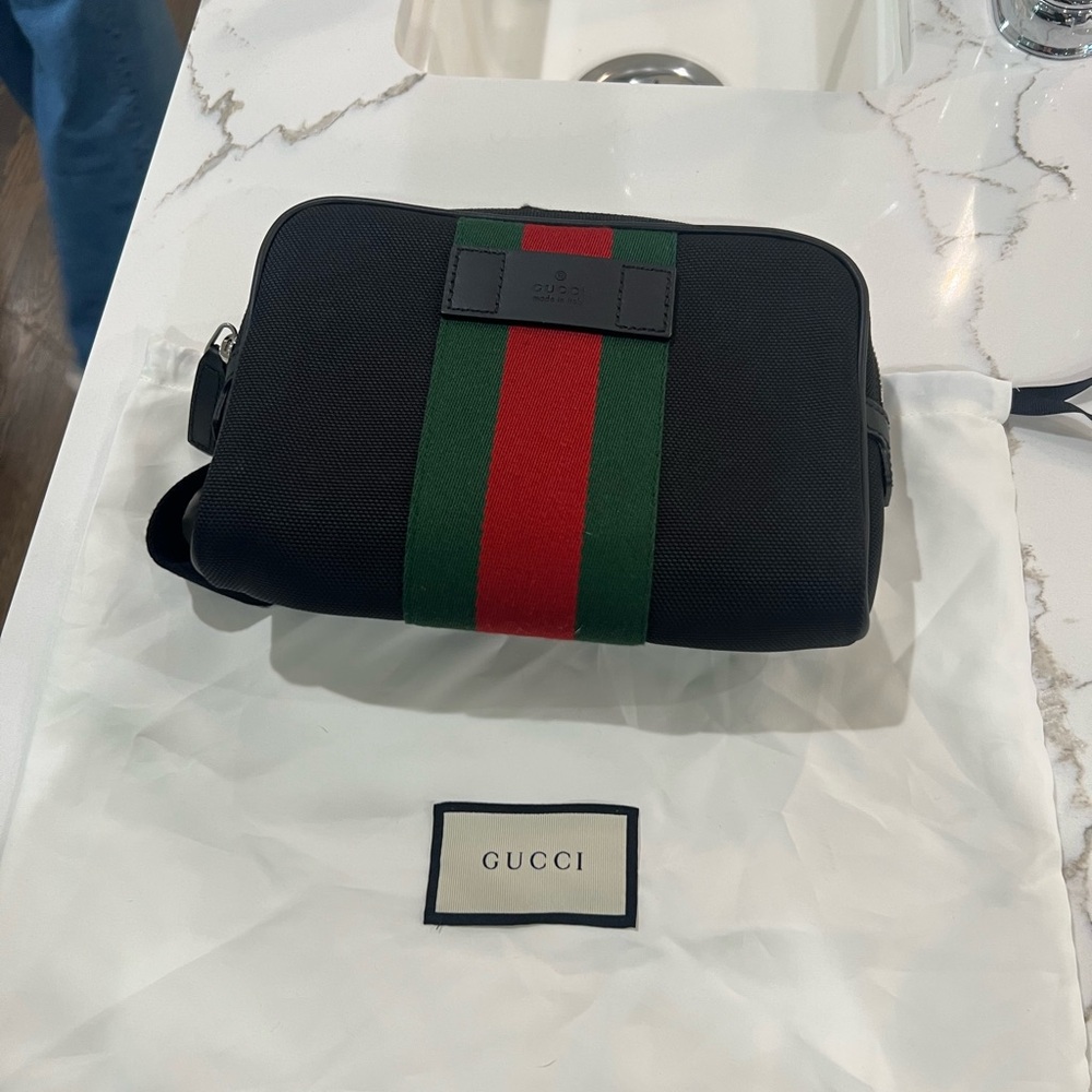 Gucci Ophidia Canvas Belt Bag